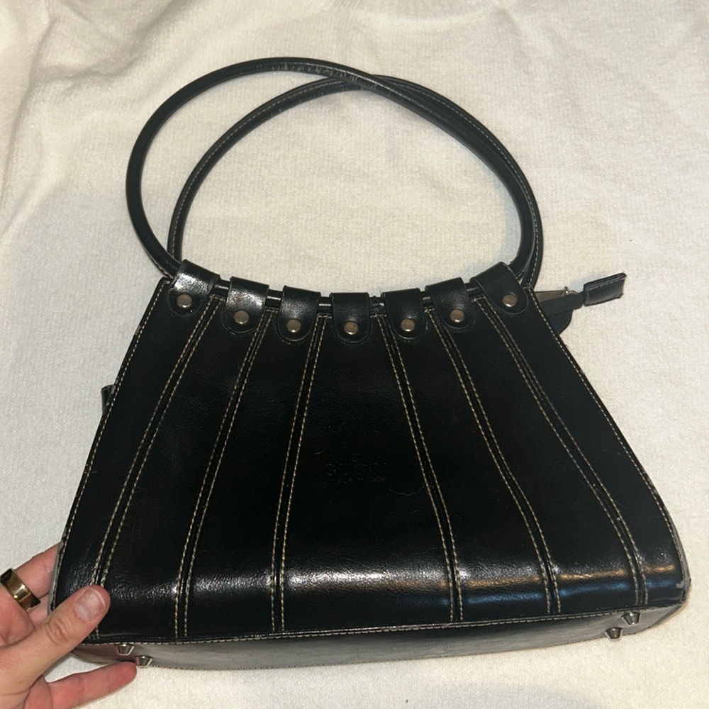 Vintage thrifted designer bag black in great condition